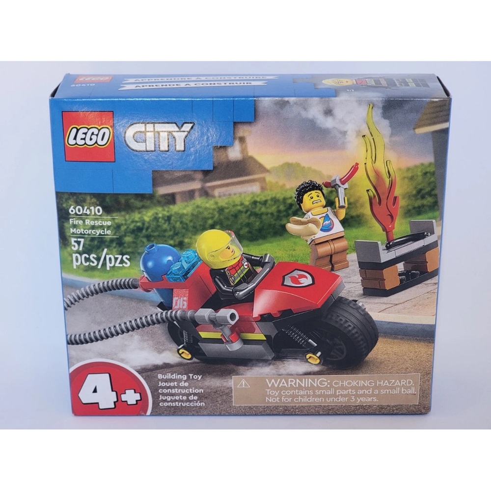 LEGO 60410 City Fire Rescue Motorcycle Firefighter Toy Playset Factory Sealed